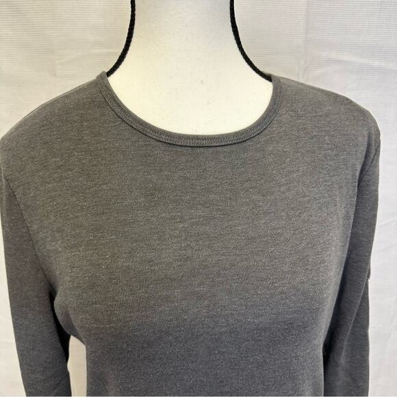 Lauren by Ralph Lauren Gray Long Sleeve Shirt - Size L/G - Picture 2 of 10